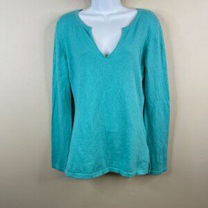 Vintage Gap Womens Angora Blend Pullover Tunic Sweater Size M Bright Coastal